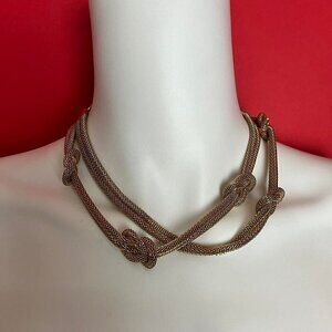 Gold knotted chain necklace  💛💛​​​​​​​​​​​​​​